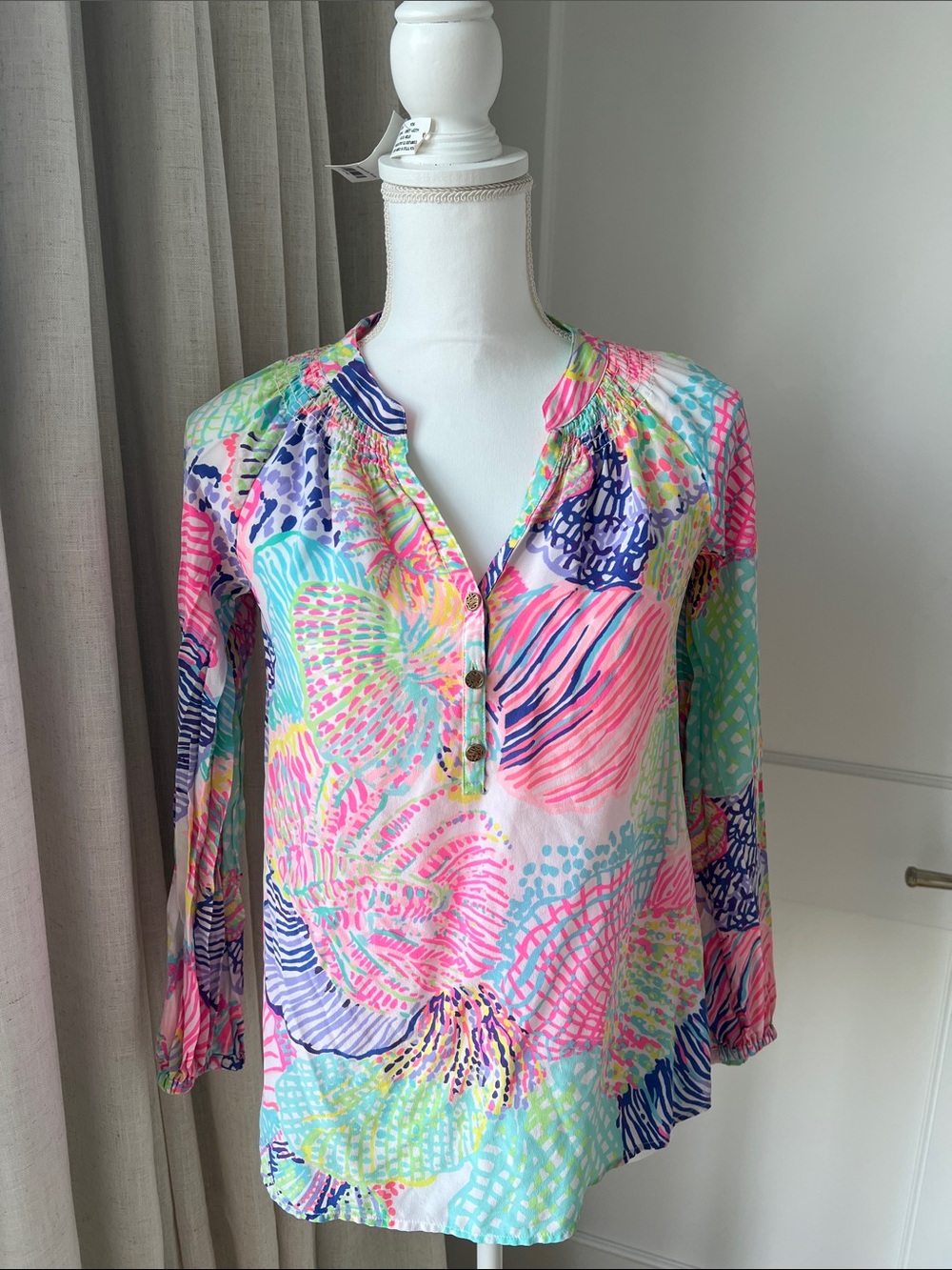 Lilly Pulitzer Pink Multi-Color Printed Tunic